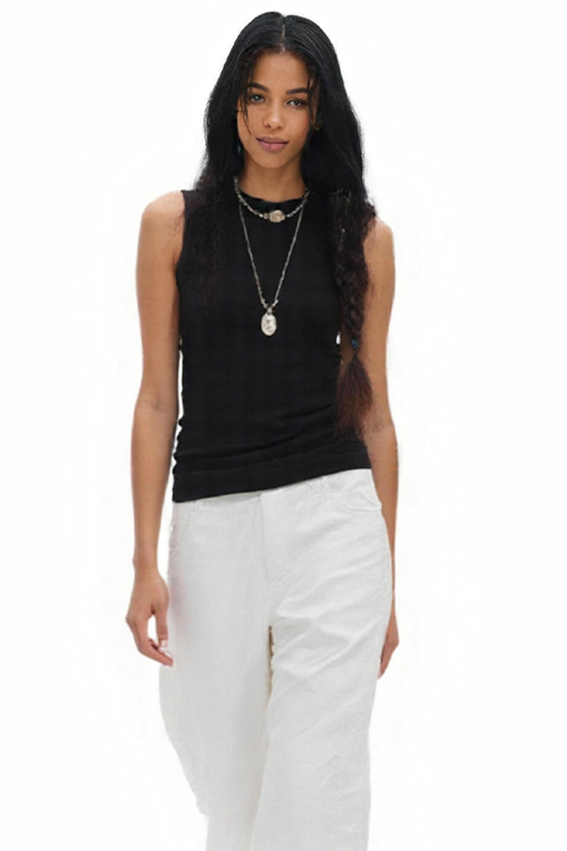 Sleeveless Fitted Top
