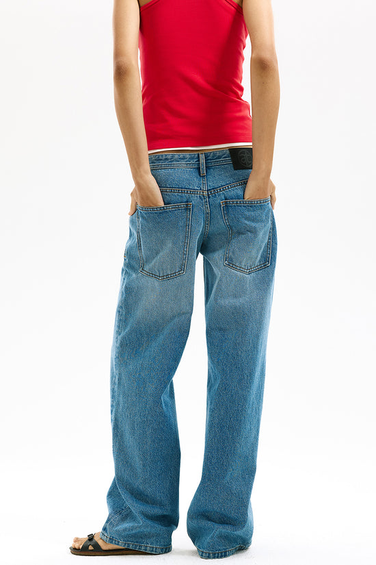 Low Rise Classic Straight Leg Jeans