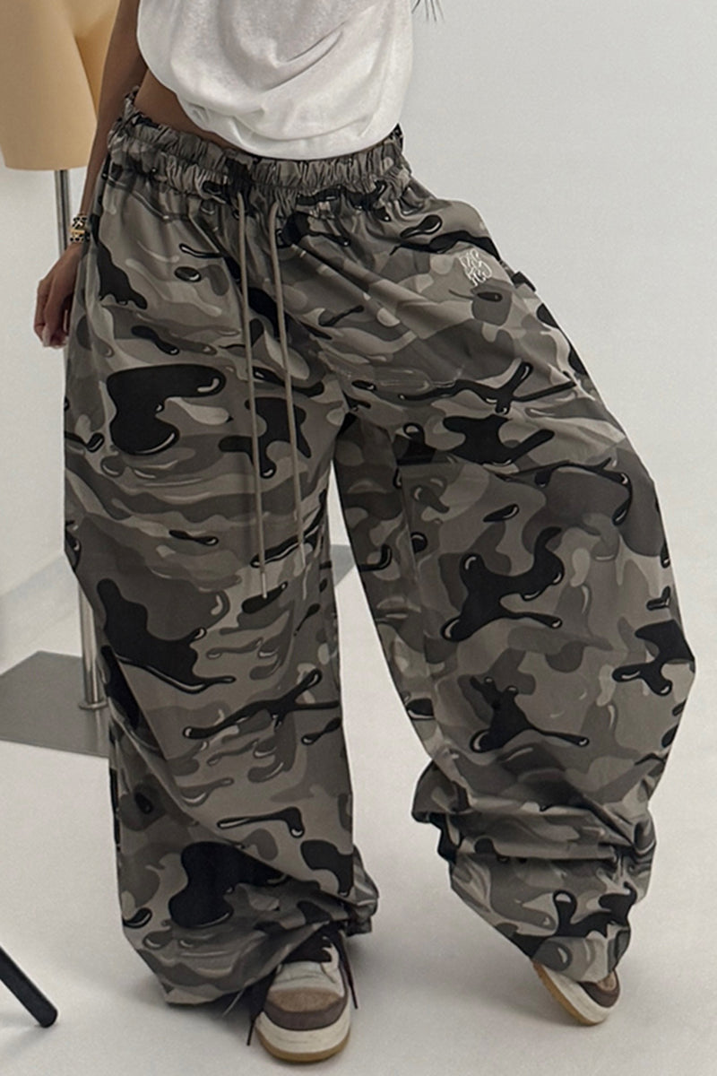 Oversized Camo Baggy Trousers