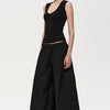 Scoop Neck Sleeveless Fitted Top