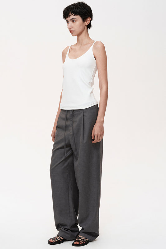 Basic Ribbed Scoop Neck Tank Top