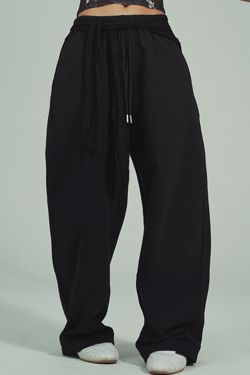 Wide-Leg Lounge Pants
