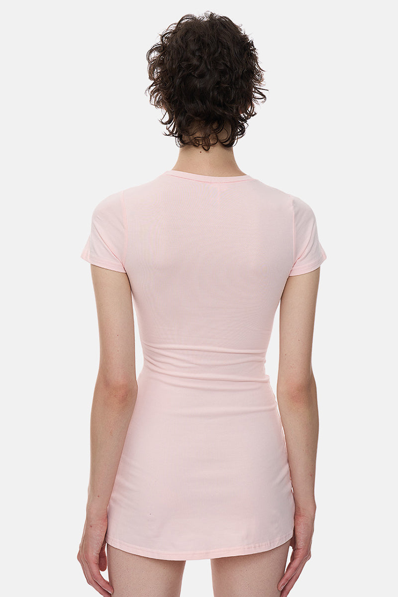 Heart Cutout Fitted Mini Dress