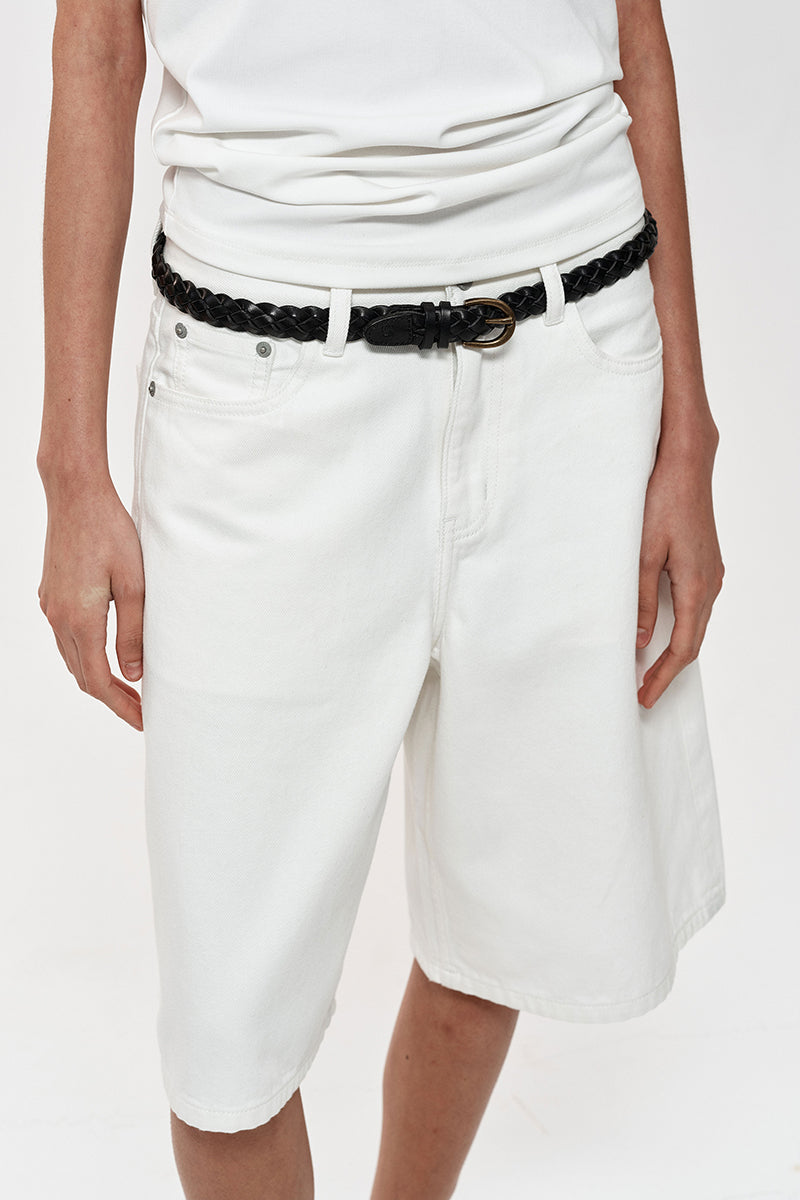 Relaxed Fit Knee-Length Shorts