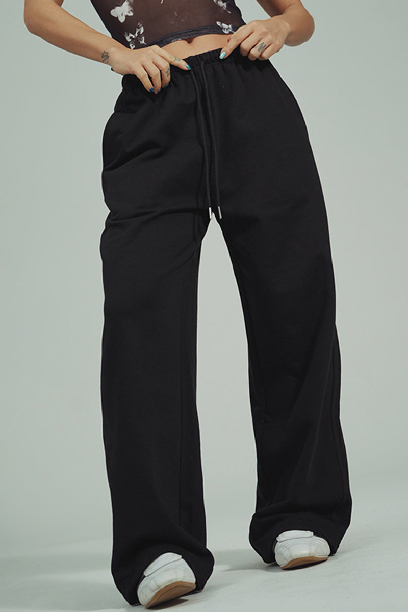 Wide-Leg Lounge Pants