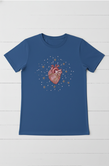 Anatomical Heart Graphic T-Shirt