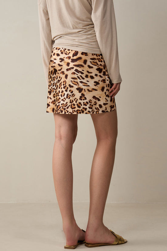 Leopard Print Mini Skirt