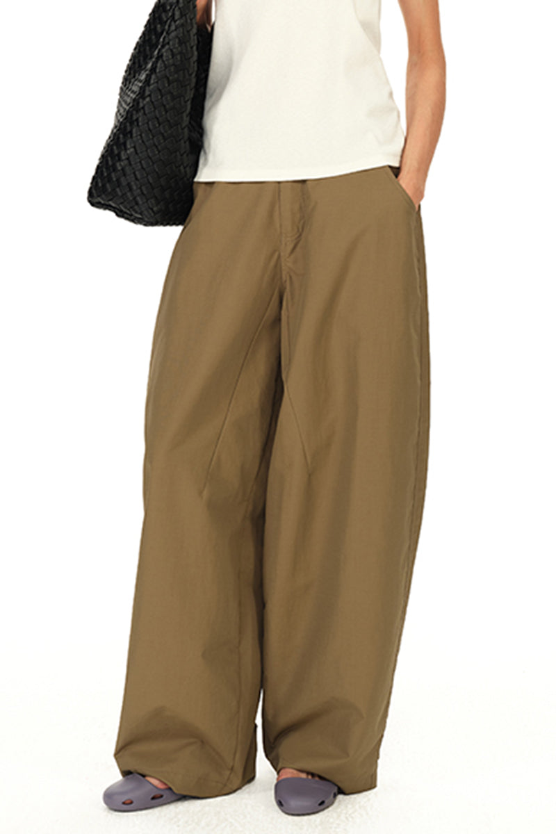 Wide Leg High Waist Casual Pants