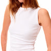 Sleeveless Slim Fit Ribbed Tank Top