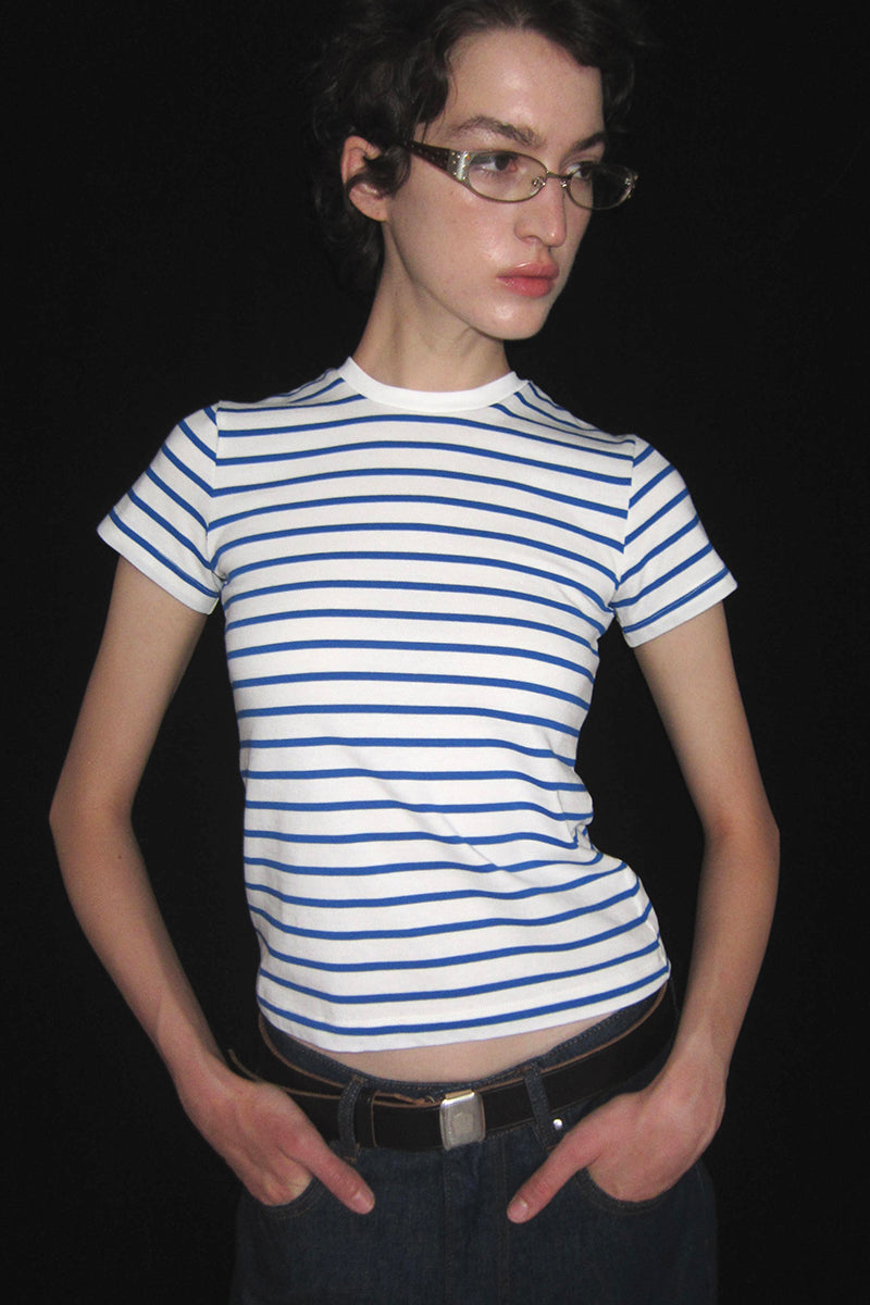 Striped Short Sleeve Casual Tee