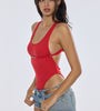 Low Rise Distressed Denim Shorts