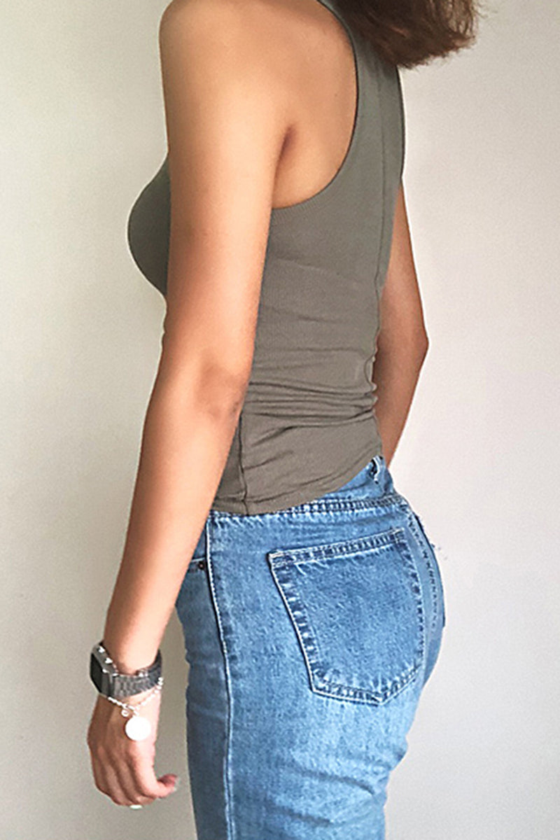 Classic Ribbed Racerback Tank