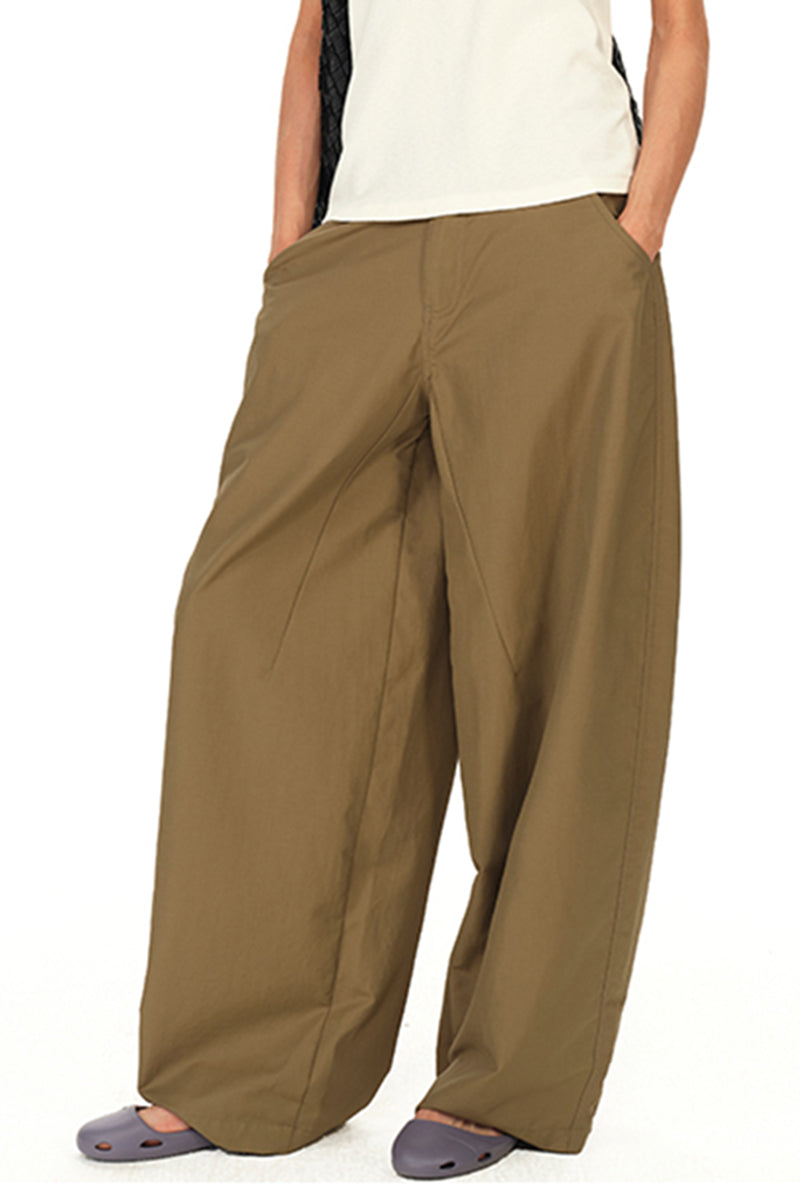 Wide Leg High Waist Casual Pants