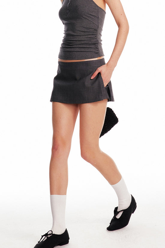 Low-Waist Micro Mini Skirt