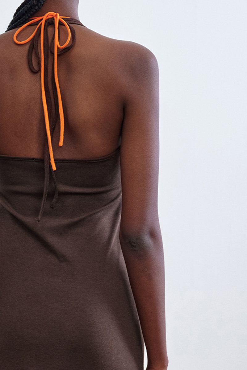 Halter Backless Maxi Dress