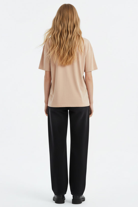 Ribbon Floral Emblem T-Shirt