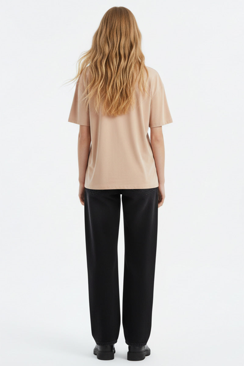Ribbon Floral Emblem T-Shirt