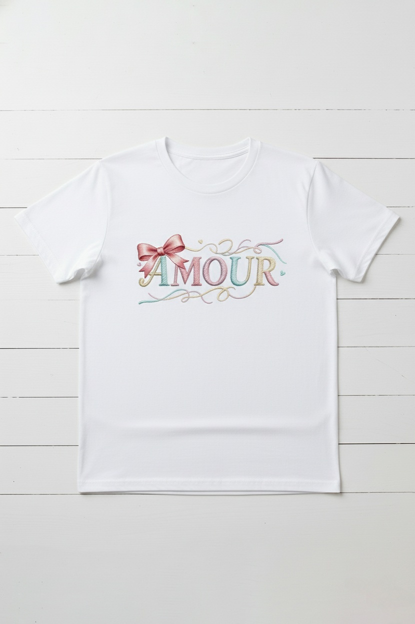 Amour Script Logo T-Shirt