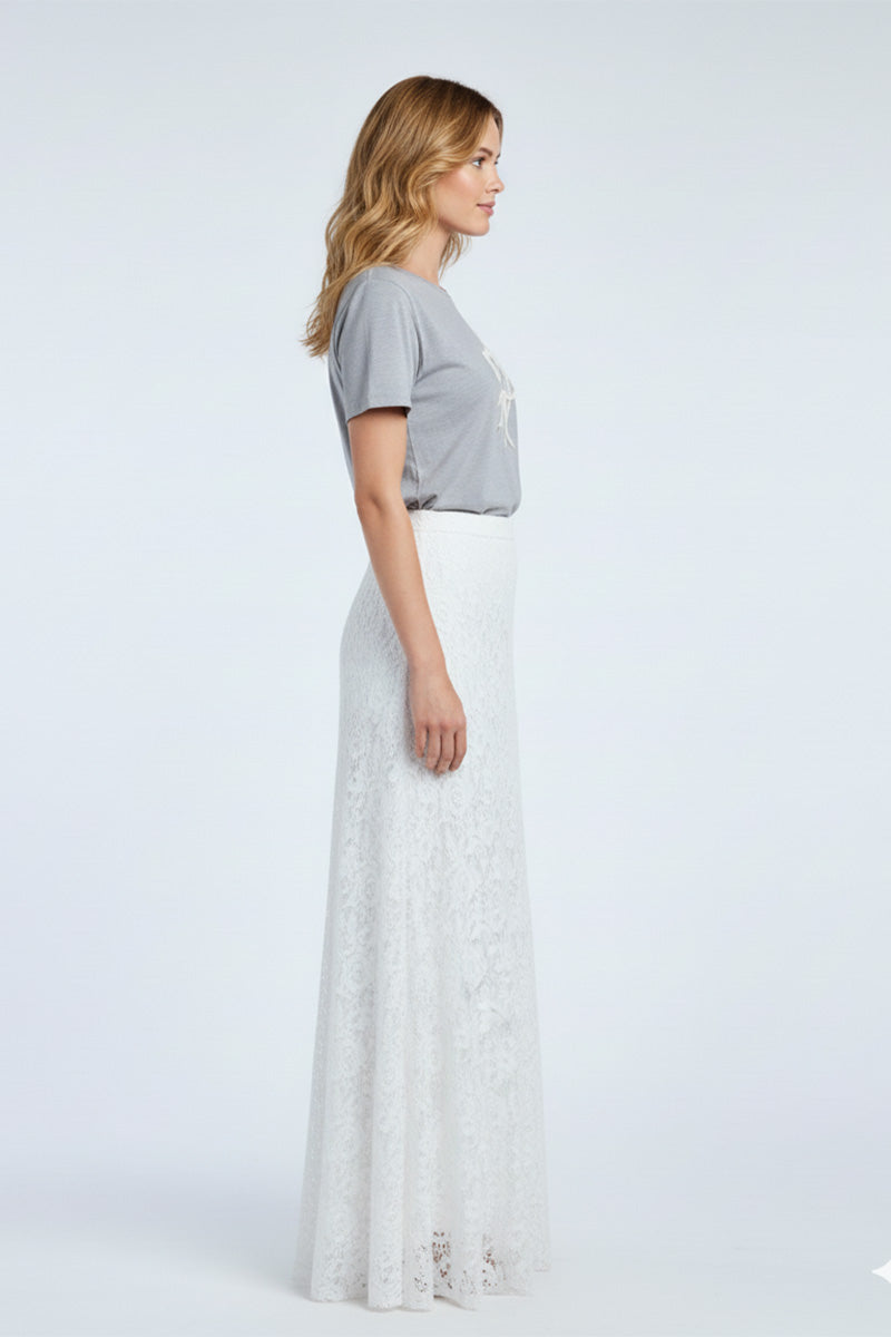 Radiant Ribbon Embroidered T-Shirt