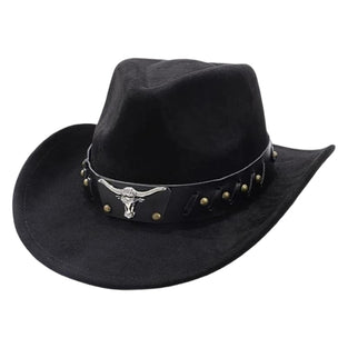 Western Cow Skull Embellished Hat