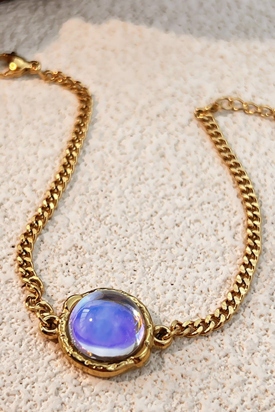 Radiant Stone Charm Bracelet