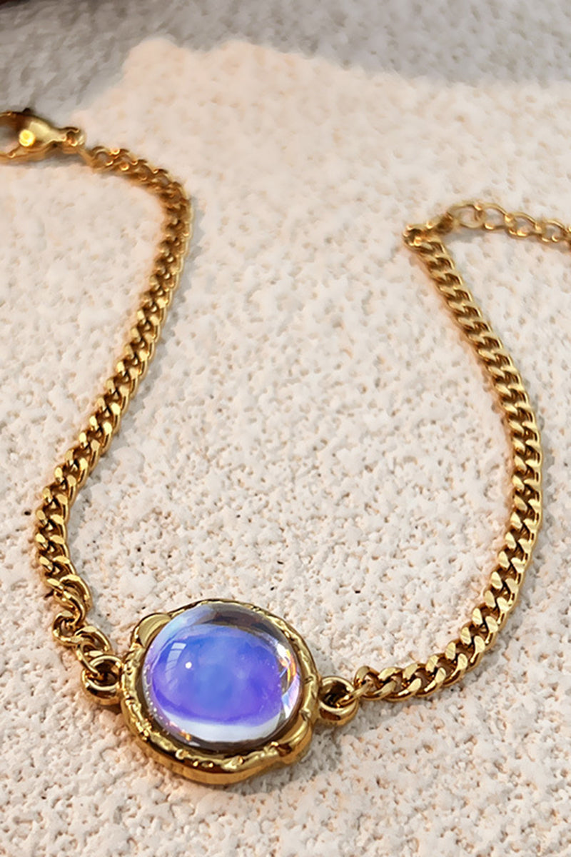 Radiant Stone Charm Bracelet