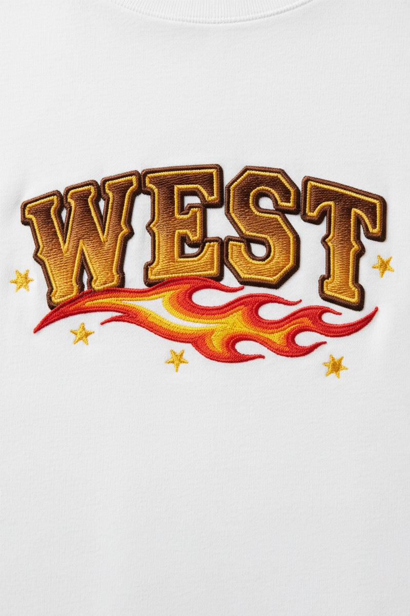 West Flame Lettering T-Shirt