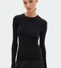 Long Sleeve Stretch Fitted Tee