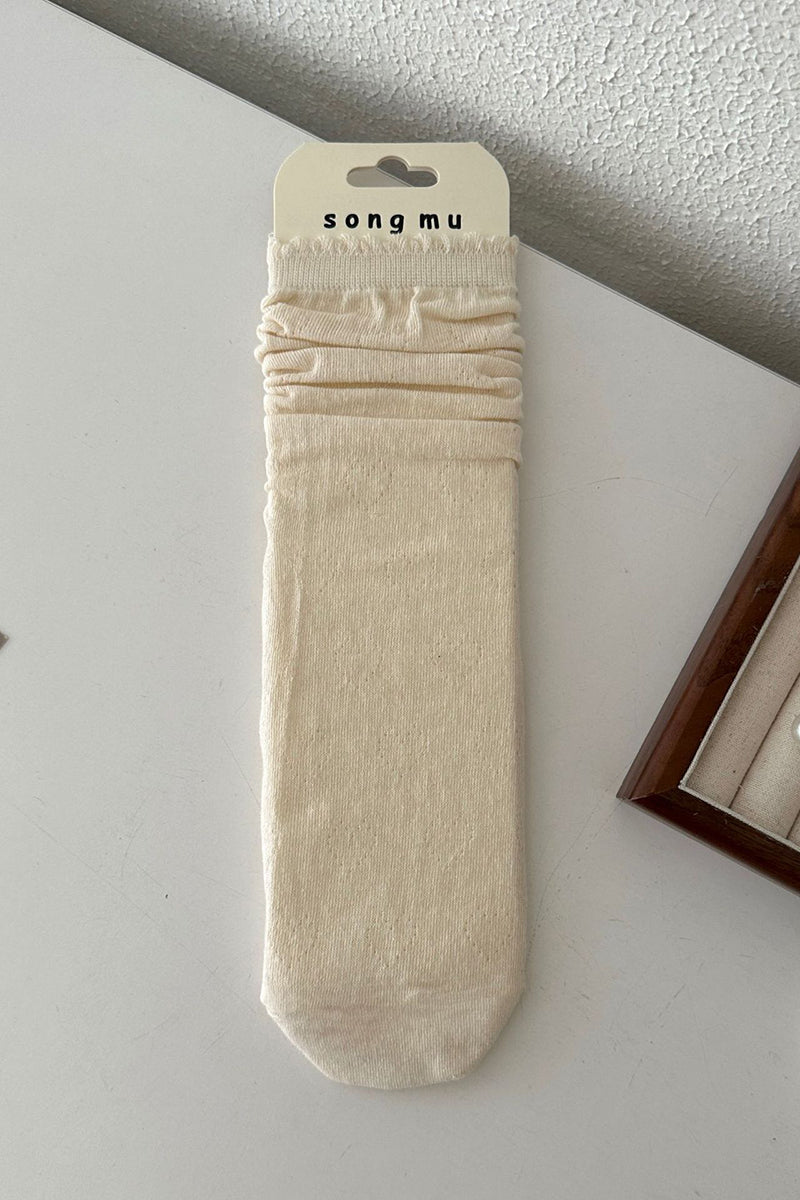 Elegant Plain Hosiery Sock