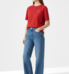 Minimal Heart Outline T-Shirt