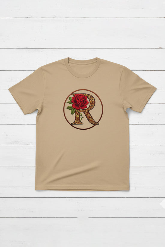 Rose Initial R T-Shirt