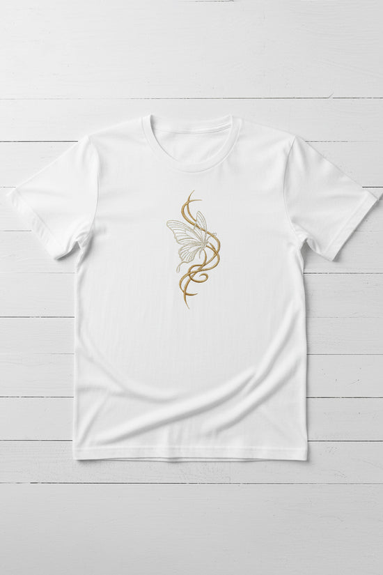 Butterfly Essence Embroidered T-Shirt