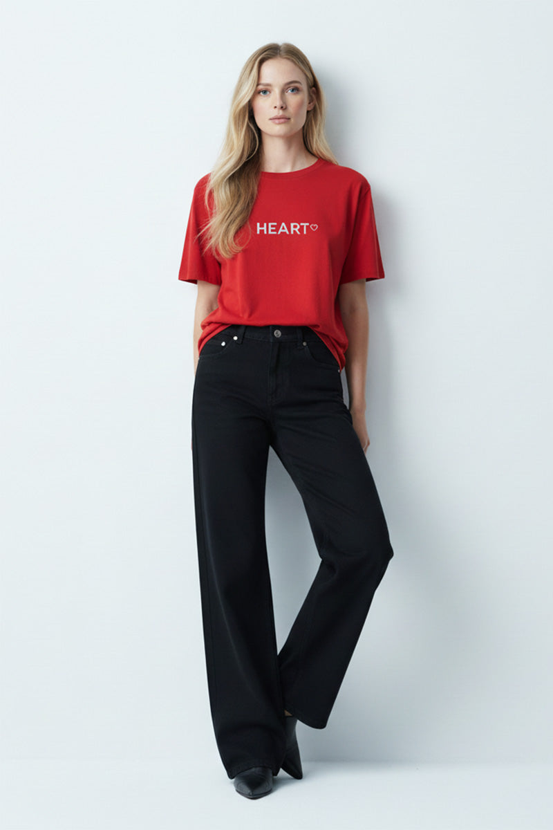 Heart Text Logo T-Shirt