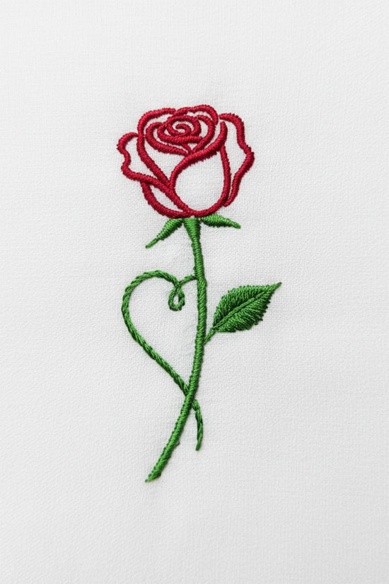 Single Rose Graphic T-Shirt