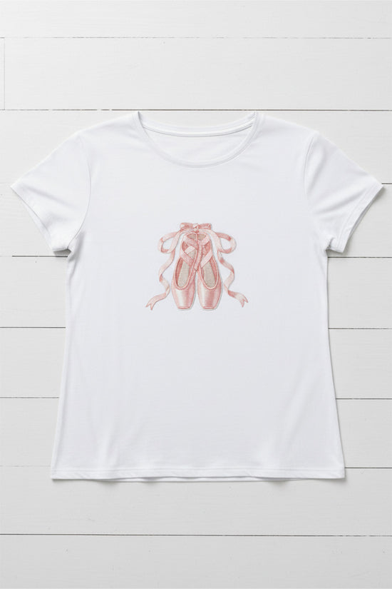 Ballet Grace Embroidered T-Shirt