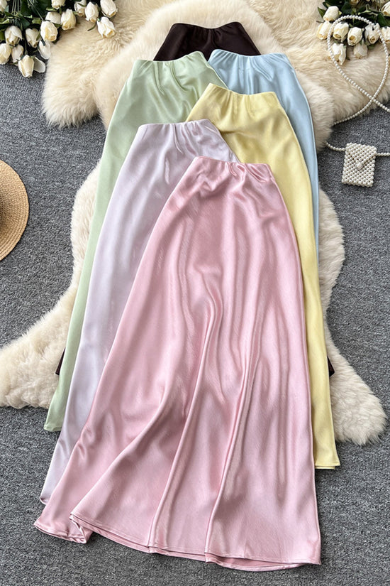 Elegant Flowing Midi Skirt
