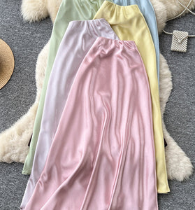 Elegant Flowing Midi Skirt
