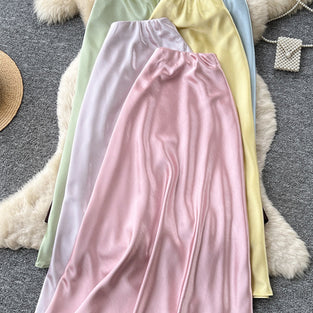 Elegant Flowing Midi Skirt