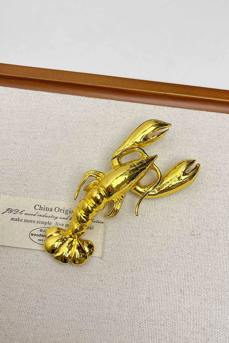 Lobster Charm Chain Brooch