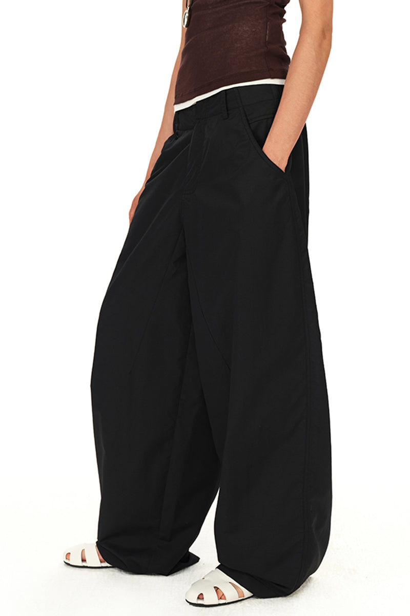 Wide Leg High Waist Casual Pants