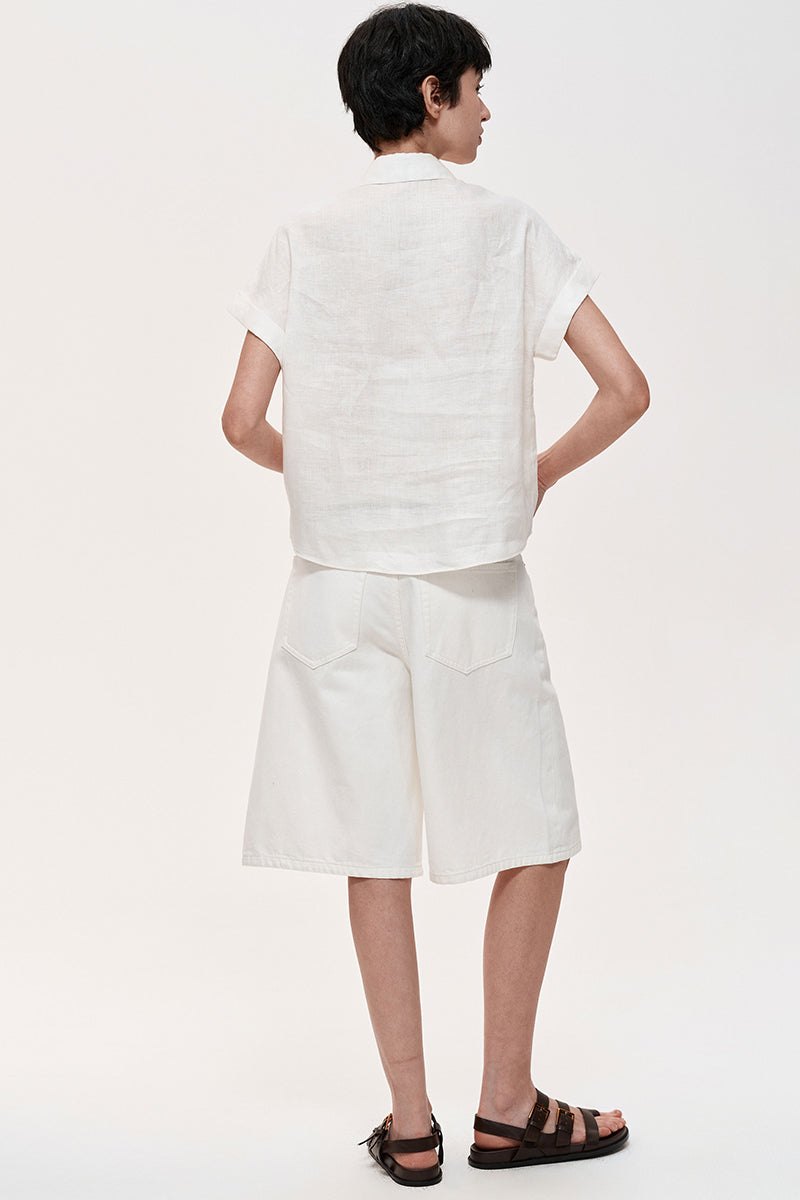 Relaxed Fit Knee-Length Shorts