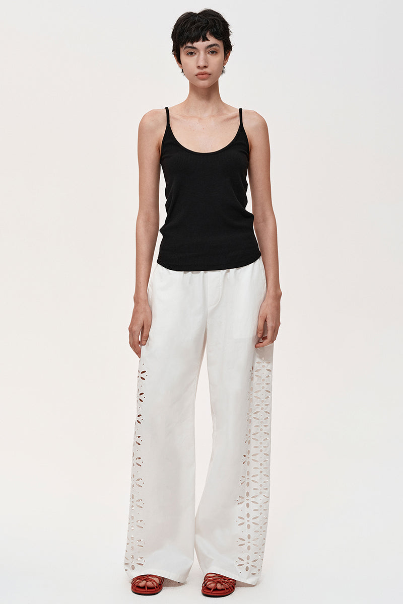 Basic Ribbed Scoop Neck Tank Top
