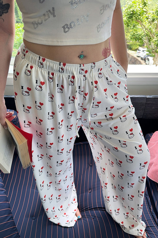 Cartoon Print Loose Lounge Pants