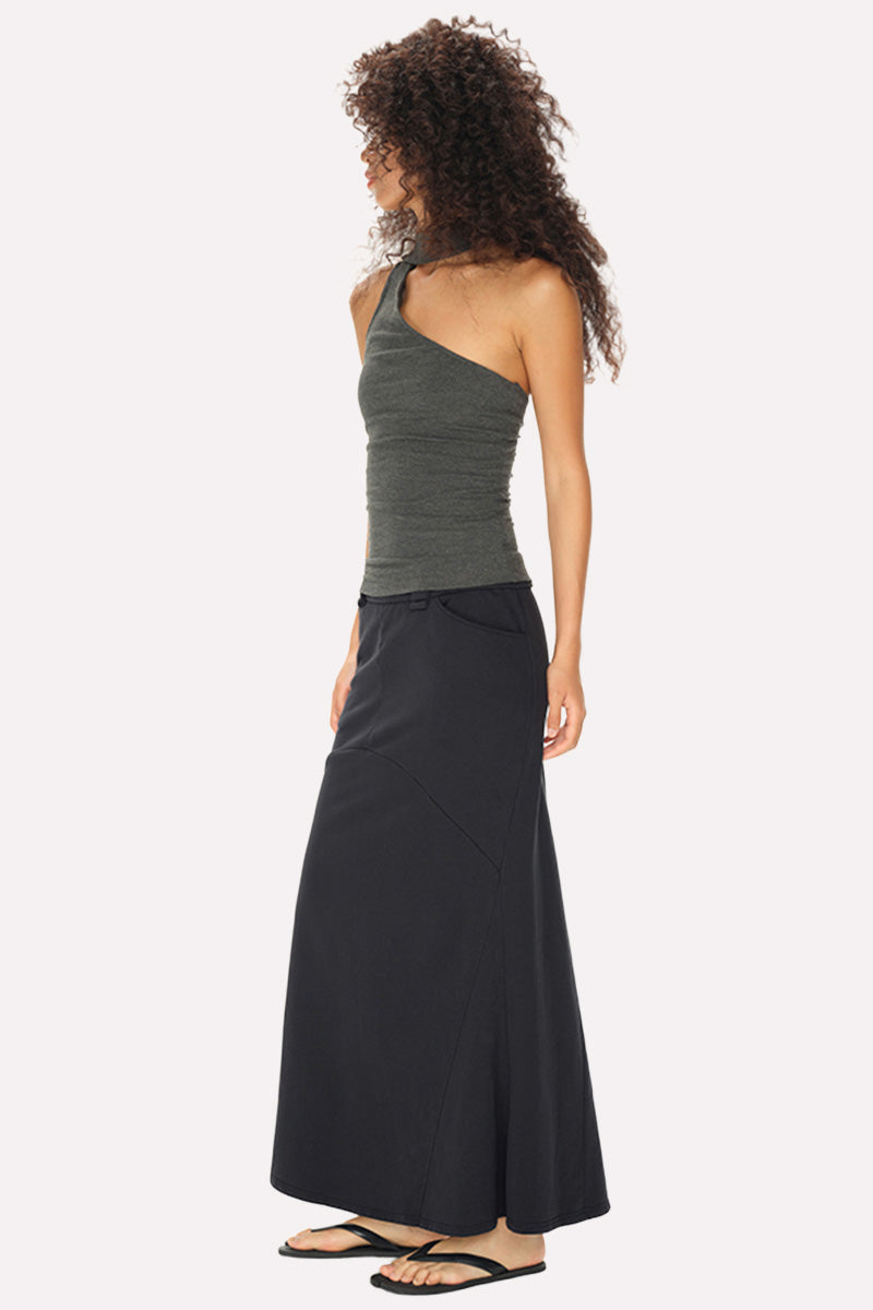 Asymmetric Neck Choker Tank