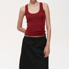 Adjustable Drawstring A-Line Skirt