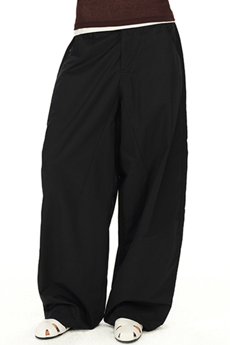 Wide Leg High Waist Casual Pants