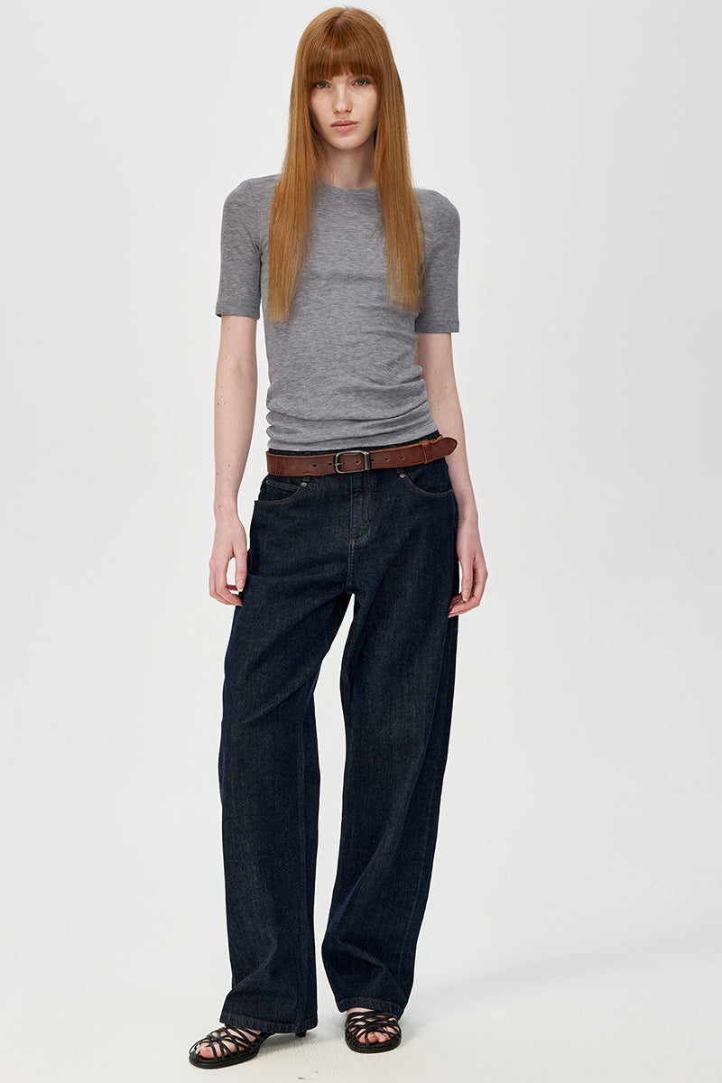 Slim Fit Elbow Sleeve Tee