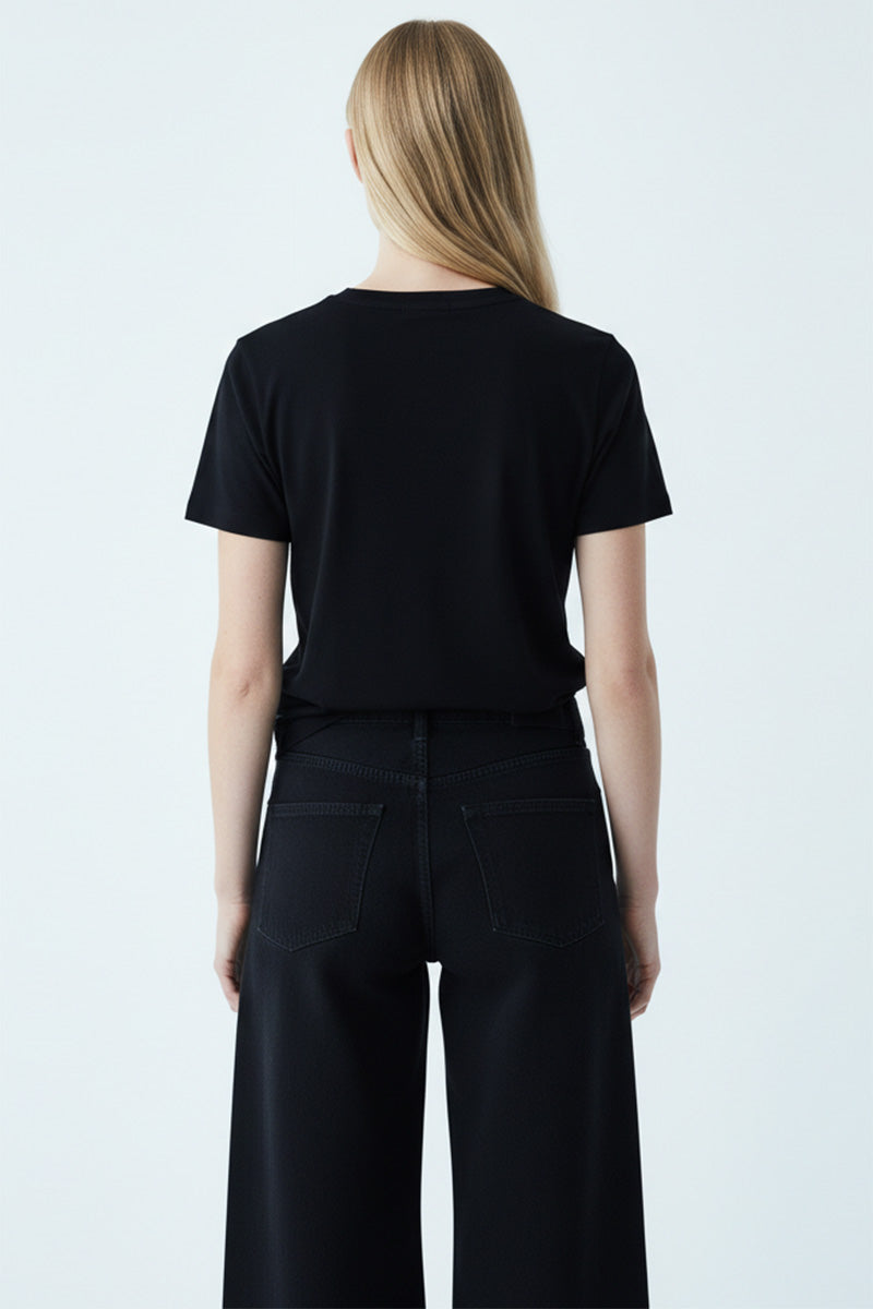 Butterfly Embroidered T-Shirt