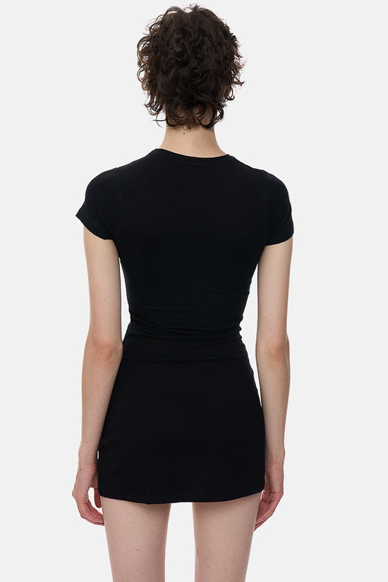 Heart Cutout Fitted Mini Dress