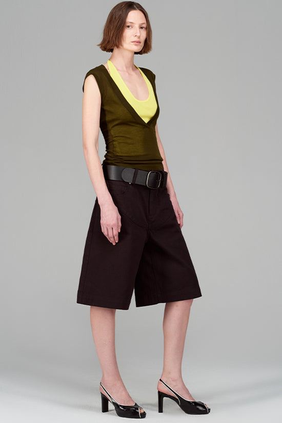 Layered Deep V-Neck Tank Top